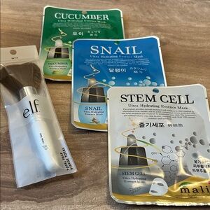 Hydrating Face Mask Set - snail, cucumber,